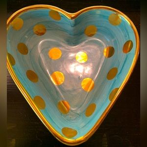 MacKenzie Childs heart-shaped dish Official